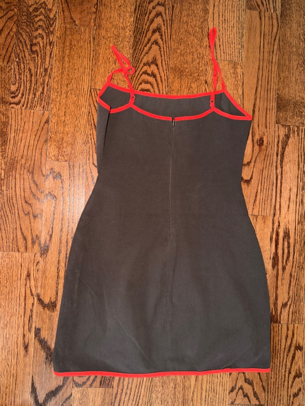 Zara Black Mini Dress with Red Trim - Picture 4 of 4